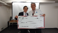 HTE USA- Minneapolis, MN- Bob receiving the grand prize of $2000